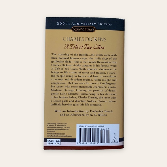 A Tale of Two Cities by Charles Dickens (Paperback) Classic Literature Books - Picture 2 of 2